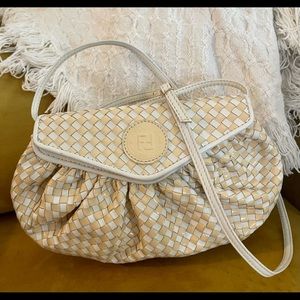 FENDI two-way woven bag